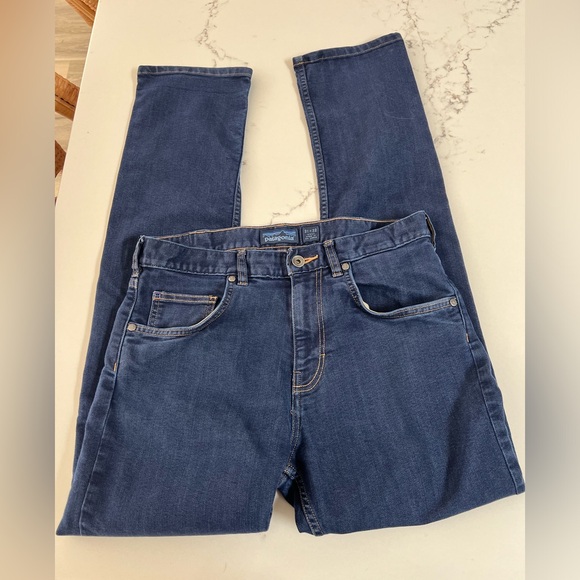 Patagonia Men Iron Clad Straight Denim Jeans, Blue 31x32 - Picture 3 of 7